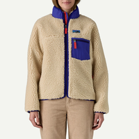 Patagonia巴塔哥尼亚 Retro-X Classic拼色复古保暖抓绒立领绒感外套 女款（香港仓）