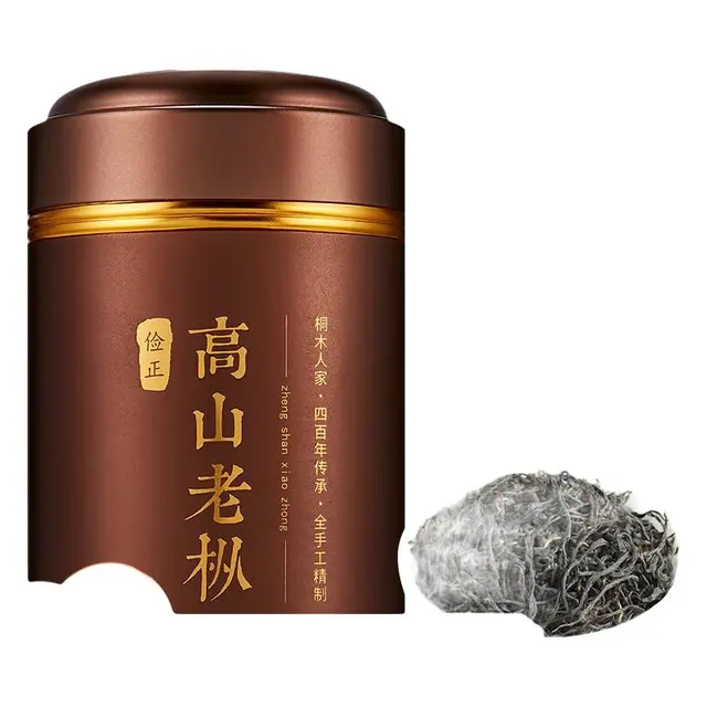 桐木人家 正山小种 高山老枞 2021新茶武夷山桐木关红茶茶叶 100g袋装 默认罐包装
