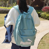 PUMA彪马蓝色书包女款背包男士电脑包户外骑行大双肩包078561