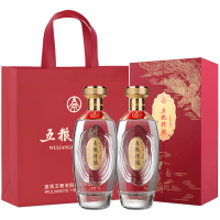 五粮液 五粮精酿珍酿 52度 浓香型白酒 500ml*2瓶