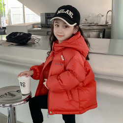 欧姆熊 女童羽绒服白鸭绒