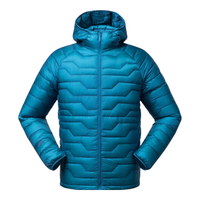 牧高笛冷山雪雁Pro轻鹅绒服 秋冬轻薄保暖连帽羽绒服男款棉衣外套 梵星蓝 S