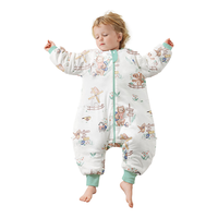 贝肽斯婴儿睡袋秋冬恒温儿童分腿睡袋婴幼儿防踢被单导防湿冷