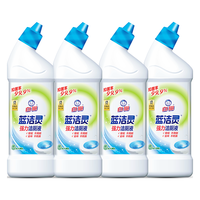 白猫 蓝洁灵 强力弯头洁厕液 500g*4瓶 除菌率99%