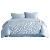 然牌 100%棉被套单件 双人床家用新疆棉被罩200X230cm 浅灰蓝 200*230cm【适配200*230被芯】 浅灰蓝【单被套】