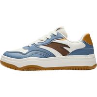 安踏街顽2丨时尚撞色板鞋男女经典潮流休闲运动鞋 【男款】尘幕蓝/象牙白/朽木棕-9 42