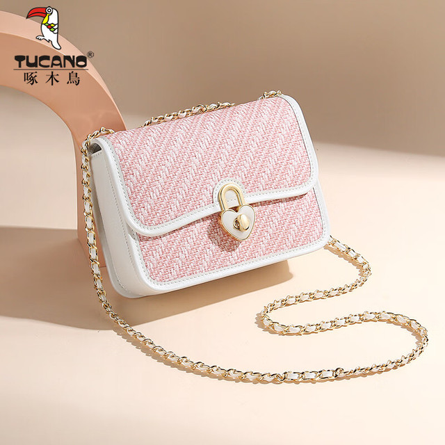 啄木鸟 时尚小香风链条包