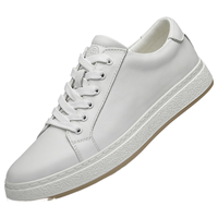 老人头男鞋2024春秋板鞋男士真皮小白鞋软底透气运动潮鞋休闲鞋子 2139-1白色 41