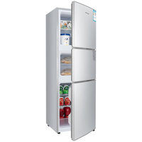 先科 108S206 三门冰箱 108L 银色