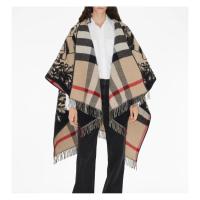 保暖服饰、超V会员：BURBERRY 博柏利 秋冬保暖羊毛双面格纹围巾披肩