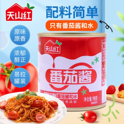 天山红 新疆番茄酱 储备罐头 198g