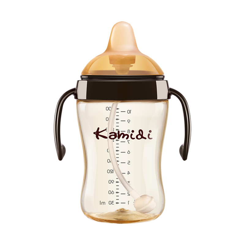  kamidi/卡蜜迪 耐摔 儿童学饮杯 把手 吸管  6个月以上 300ml
