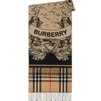 保暖服饰、超V会员：BURBERRY 博柏利 秋冬保暖双面羊绒女士围巾披肩