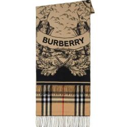 BURBERRY 博柏利 秋冬保暖双面羊绒女士围巾披肩