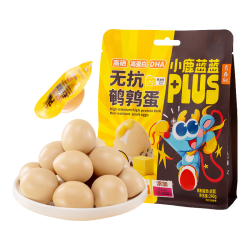 小鹿蓝蓝 PLUS 高蛋白大片原切猪肉脯甄选国产猪肉呵护肠胃健康宝宝零食 DHA无抗鹌鹑蛋2