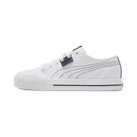 PUMA休闲鞋女鞋夏季新款户外运动鞋透气耐磨金标玫瑰刺绣帆布滑板鞋子 383865-04/白色/紫色小白鞋 36