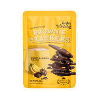 SAKA FRIENDS布朗尼脆片香蕉巧克力味泰国薄脆饼干办公室休闲零食40g 香蕉巧克力口味40g*1袋