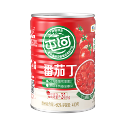 屯河 新疆及内蒙番茄丁罐头自然成熟番茄块0添加剂西红柿块番茄酱 番茄丁410g 1罐