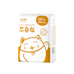 凸凸棉 迷你巾量少日用卫生巾姨妈巾超薄无感全透气经期非护垫185mm24片 迷你巾185mm24片