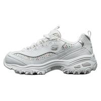Skechers斯凯奇女鞋彩色流线熊猫鞋松糕厚底老爹鞋运动鞋13144 36 白色/多彩色/WMLT