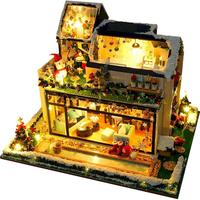 diy小屋圣诞房子别墅手工拼装微缩场景模型积木拼图玩具女生