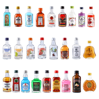马丁巴克迷你小酒版便利店调酒威士忌洋酒朗姆利口酒基酒组合1瓶套装礼盒 【集装箱礼盒】14支酒+灯带