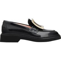 24期免息/Roger Vivier/RV女鞋Viv Rangers方扣厚底乐福鞋