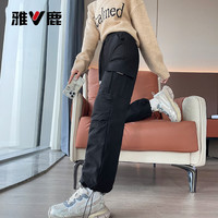 YALU/雅鹿 加厚防寒保暖 女士羽绒裤 L (165) 黑色