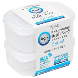Katei Story 日本抗菌冷冻保鲜盒食品级便携冰箱收纳盒冷冻肉备菜分装盒2个
