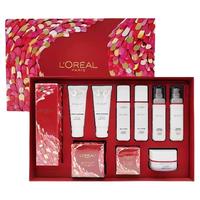 巴黎欧莱雅 L'OREAL PARIS欧莱雅(LOREAL)套装水乳玻色因淡纹抗皱紧致保湿护肤化妆品礼盒女友 复颜抗皱龙年礼盒