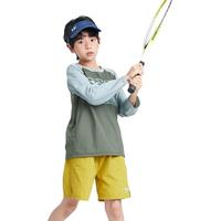 mipo【速干】夏装亲子装儿童短裤男2024夏季薄款女童裤子 芥黄色 110cm