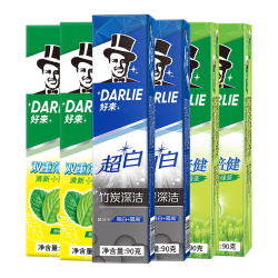 好来 黑人牙膏 清新亮白9支装660g