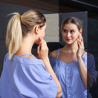 浩瀚软镜子镜面贴纸墙贴 玻璃软镜子墙纸 自粘宿舍全身反光镜贴卫生间 免费体验20cm*20cm 大