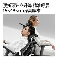 黑白调E3Air 4代人体工学椅电脑椅子办公椅电竞椅人工力学座椅 E3Air 曜黑有脚托 4D联动扶手
