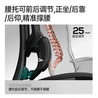 黑白调E3Air 4代人体工学椅电脑椅子办公椅人工力学座椅【罗永浩】 E3Air 曜黑无脚托  3D扶手
