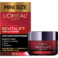 巴黎欧莱雅 L'OREAL PARIS 欧莱雅 复颜玻尿酸视黄醇维C抗衰老面霜 紧致减皱 旅行装14克