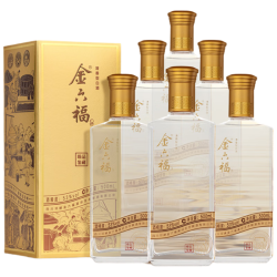 金六福 臻品鉴藏 53%vol 清香型白酒 500ml*6瓶