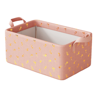 希维思 SIVASS衣服收纳箱家用衣柜可折叠布艺整理箱放衣物裤子大容量钢架储物盒 伯爵粉【高定烫银工艺】 5个装