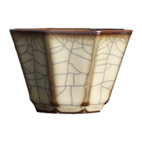 苏蔻哥窑八方杯主人杯精美礼盒装办公室商务送客户 哥窑八方杯90CC