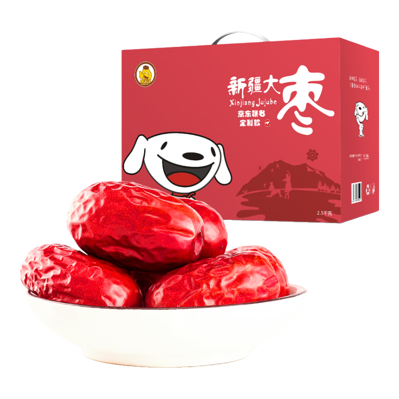 果夫子 京东联名定制款 新疆大枣 2.5kg