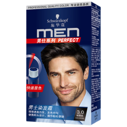 施华蔻 男仕系列男士染发霜 #3.0棕黑色 180g