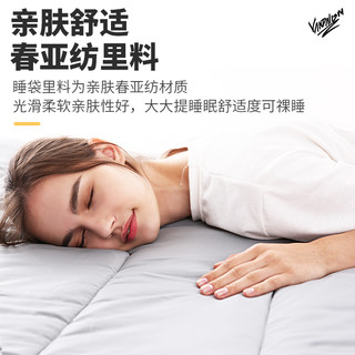 100cm加宽睡袋成人户外露营羽绒棉被子秋冬季单双人隔脏帐篷车用