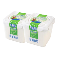 热西塔新疆酸奶1kg大桶装原味低温酸奶全脂风味发酵乳水果捞 新疆酸奶1000g*2桶