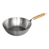 珍珠生活（Pearl Life）日本纯钛炒锅平底炒菜锅30cm全钛锅具超轻盈不生锈 灰色