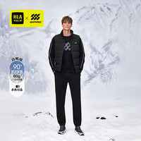 HLA/海澜之家运动sportsday羽绒马甲2025秋冬立领保暖外套男 黑色04 165/84A