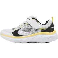 Skechers斯凯奇儿童时尚运动鞋男舒适跑步休闲鞋405317L 白色/黑白色/WBLK 38