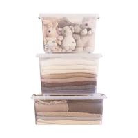 茶花 CHAHUA塑料收纳箱透明家用衣物储物箱收纳盒床底箱子储物盒收纳柜