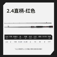 科迈雷瑕疵马口路亚竿炫彩枪直柄路亚竿碳素超远投鳜鱼马口单杆