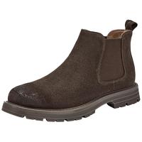 热风男鞋冬季新款男款靴子美式复古切尔西靴休闲短筒靴子 02棕色 38