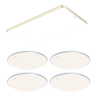 松下（Panasonic）吸顶灯 全光谱吸顶灯调光调色客厅灯 灯具套餐 四室一厅A